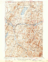 Enosburg Falls Vermont Historical topographic map, 1:62500 scale, 15 X 15 Minute, Year 1924