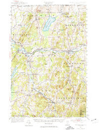 Enosburg Falls Vermont Historical topographic map, 1:62500 scale, 15 X 15 Minute, Year 1953
