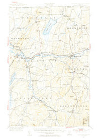 Enosburg Falls Vermont Historical topographic map, 1:62500 scale, 15 X 15 Minute, Year 1953