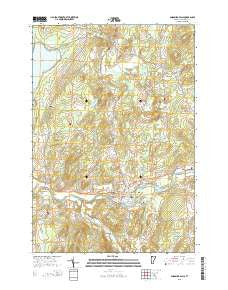 Enosburg Falls Vermont Current topographic map, 1:24000 scale, 7.5 X 7.5 Minute, Year 2015