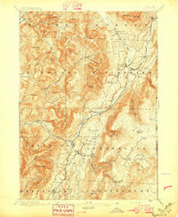 Equinox Vermont Historical topographic map, 1:62500 scale, 15 X 15 Minute, Year 1896