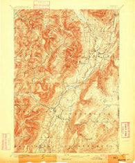 Equinox Vermont Historical topographic map, 1:62500 scale, 15 X 15 Minute, Year 1900