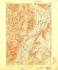 Equinox Vermont Historical topographic map, 1:62500 scale, 15 X 15 Minute, Year 1900