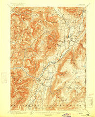 Equinox Vermont Historical topographic map, 1:62500 scale, 15 X 15 Minute, Year 1900