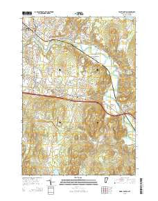 Essex Junction Vermont Current topographic map, 1:24000 scale, 7.5 X 7.5 Minute, Year 2015