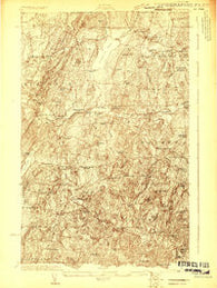Franklin Pond Vermont Historical topographic map, 1:48000 scale, 15 X 15 Minute, Year 1922