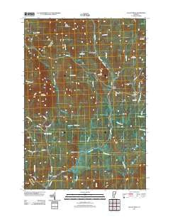 Gallup Mills Vermont Historical topographic map, 1:24000 scale, 7.5 X 7.5 Minute, Year 2012