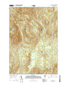 Gallup Mills Vermont Current topographic map, 1:24000 scale, 7.5 X 7.5 Minute, Year 2015