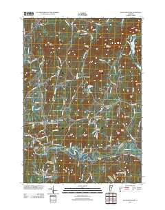 Gilson Mountain Vermont Historical topographic map, 1:24000 scale, 7.5 X 7.5 Minute, Year 2012