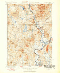 Guildhall Vermont Historical topographic map, 1:62500 scale, 15 X 15 Minute, Year 1933