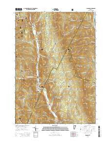 Hancock Vermont Current topographic map, 1:24000 scale, 7.5 X 7.5 Minute, Year 2015