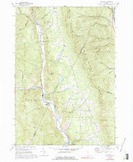 Hancock Vermont Historical topographic map, 1:24000 scale, 7.5 X 7.5 Minute, Year 1970