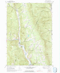 Hancock Vermont Historical topographic map, 1:24000 scale, 7.5 X 7.5 Minute, Year 1970