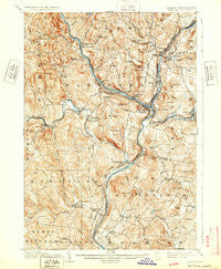 Hanover Vermont Historical topographic map, 1:62500 scale, 15 X 15 Minute, Year 1908