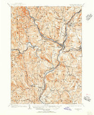 Hanover Vermont Historical topographic map, 1:62500 scale, 15 X 15 Minute, Year 1906