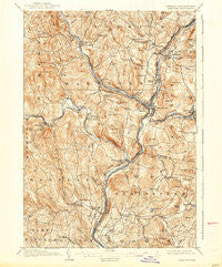 Hanover Vermont Historical topographic map, 1:62500 scale, 15 X 15 Minute, Year 1908