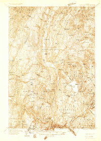 Hardwick Vermont Historical topographic map, 1:48000 scale, 15 X 15 Minute, Year 1934