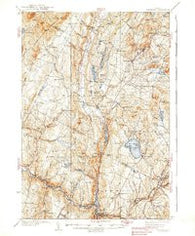 Hardwick Vermont Historical topographic map, 1:62500 scale, 15 X 15 Minute, Year 1938