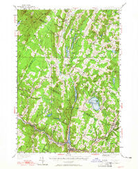 Hardwick Vermont Historical topographic map, 1:62500 scale, 15 X 15 Minute, Year 1951