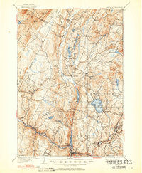 Hardwick Vermont Historical topographic map, 1:62500 scale, 15 X 15 Minute, Year 1951