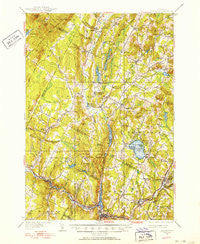 Hardwick Vermont Historical topographic map, 1:62500 scale, 15 X 15 Minute, Year 1951