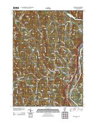 Hartland Vermont Historical topographic map, 1:24000 scale, 7.5 X 7.5 Minute, Year 2012