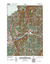 Highgate Center Vermont Historical topographic map, 1:24000 scale, 7.5 X 7.5 Minute, Year 2012