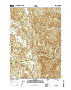 Hinesburg Vermont Current topographic map, 1:24000 scale, 7.5 X 7.5 Minute, Year 2015