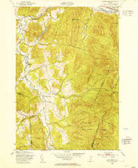Huntington Vermont Historical topographic map, 1:24000 scale, 7.5 X 7.5 Minute, Year 1948