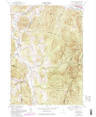 Huntington Vermont Historical topographic map, 1:24000 scale, 7.5 X 7.5 Minute, Year 1948