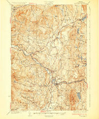 Hyde Park Vermont Historical topographic map, 1:62500 scale, 15 X 15 Minute, Year 1930