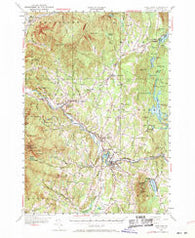 Hyde Park Vermont Historical topographic map, 1:62500 scale, 15 X 15 Minute, Year 1953