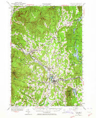 Hyde Park Vermont Historical topographic map, 1:62500 scale, 15 X 15 Minute, Year 1953