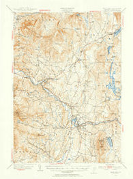 Hyde Park Vermont Historical topographic map, 1:62500 scale, 15 X 15 Minute, Year 1953