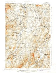 Irasburg Vermont Historical topographic map, 1:62500 scale, 15 X 15 Minute, Year 1925