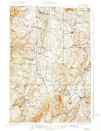 Irasburg Vermont Historical topographic map, 1:62500 scale, 15 X 15 Minute, Year 1925
