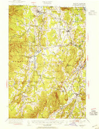 Irasburg Vermont Historical topographic map, 1:62500 scale, 15 X 15 Minute, Year 1953