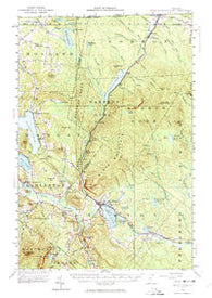 Island Pond Vermont Historical topographic map, 1:62500 scale, 15 X 15 Minute, Year 1953