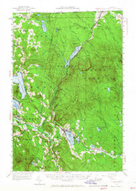 Island Pond Vermont Historical topographic map, 1:62500 scale, 15 X 15 Minute, Year 1953