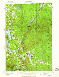 Island Pond Vermont Historical topographic map, 1:62500 scale, 15 X 15 Minute, Year 1953