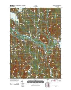 Island Pond Vermont Historical topographic map, 1:24000 scale, 7.5 X 7.5 Minute, Year 2012