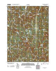 Jacksonville Vermont Historical topographic map, 1:24000 scale, 7.5 X 7.5 Minute, Year 2012