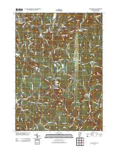 Jacksonville Vermont Historical topographic map, 1:24000 scale, 7.5 X 7.5 Minute, Year 2012