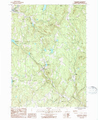 Jacksonville Vermont Historical topographic map, 1:24000 scale, 7.5 X 7.5 Minute, Year 1987