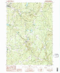 Jacksonville Vermont Historical topographic map, 1:24000 scale, 7.5 X 7.5 Minute, Year 1987