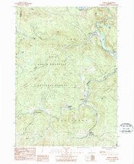Jamaica Vermont Historical topographic map, 1:24000 scale, 7.5 X 7.5 Minute, Year 1986