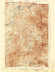 Jay Peak Vermont Historical topographic map, 1:62500 scale, 15 X 15 Minute, Year 1925