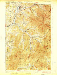 Jay Peak Vermont Historical topographic map, 1:62500 scale, 15 X 15 Minute, Year 1925