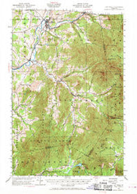 Jay Peak Vermont Historical topographic map, 1:62500 scale, 15 X 15 Minute, Year 1953