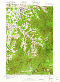 Jay Peak Vermont Historical topographic map, 1:62500 scale, 15 X 15 Minute, Year 1953